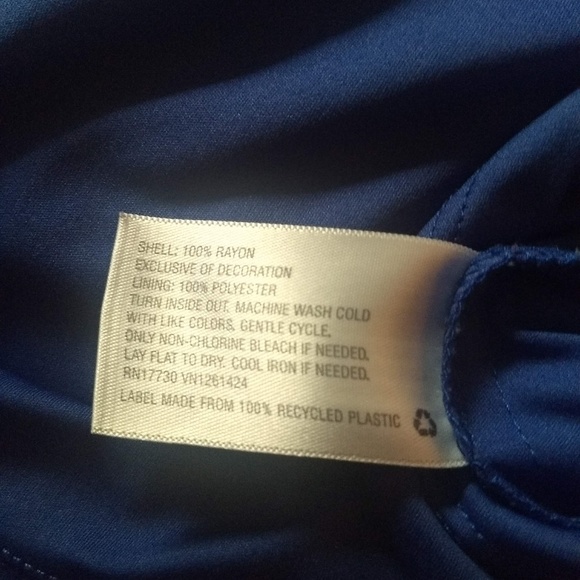 Blue Embroidered Dress - Picture 5 of 5